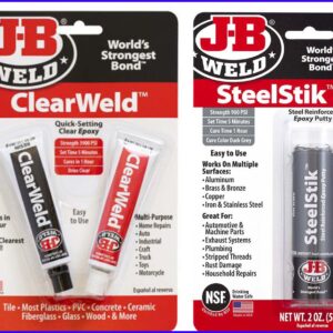 JB Weld KwikWeld  og JB Weld ClearWeld Spar over 100,-