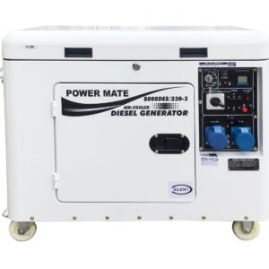 Power Mate 8000DES dieselaggregat 3 fase 230V Duopower